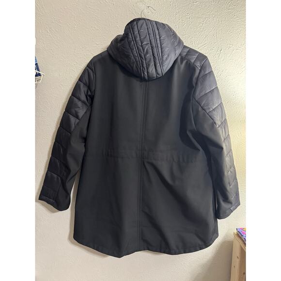 Calvin Klein Performance Hooded Black Coat Size XL - Picture 4 of 4